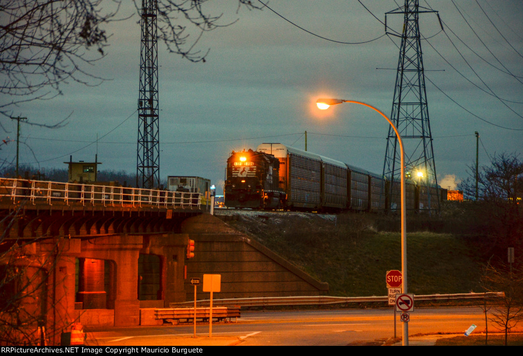 NS GP38-2 High nose Locomotive in the yard